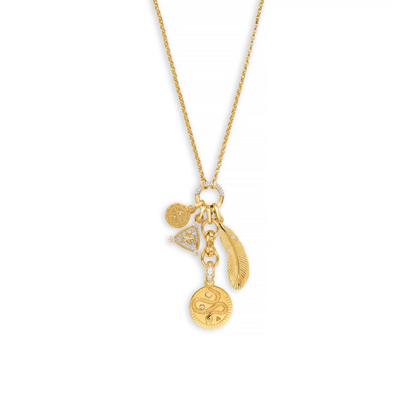 Wholeness - Resilience | Snake and Protection Small Belcher Open Chain | Diamonds, Yellow Gold