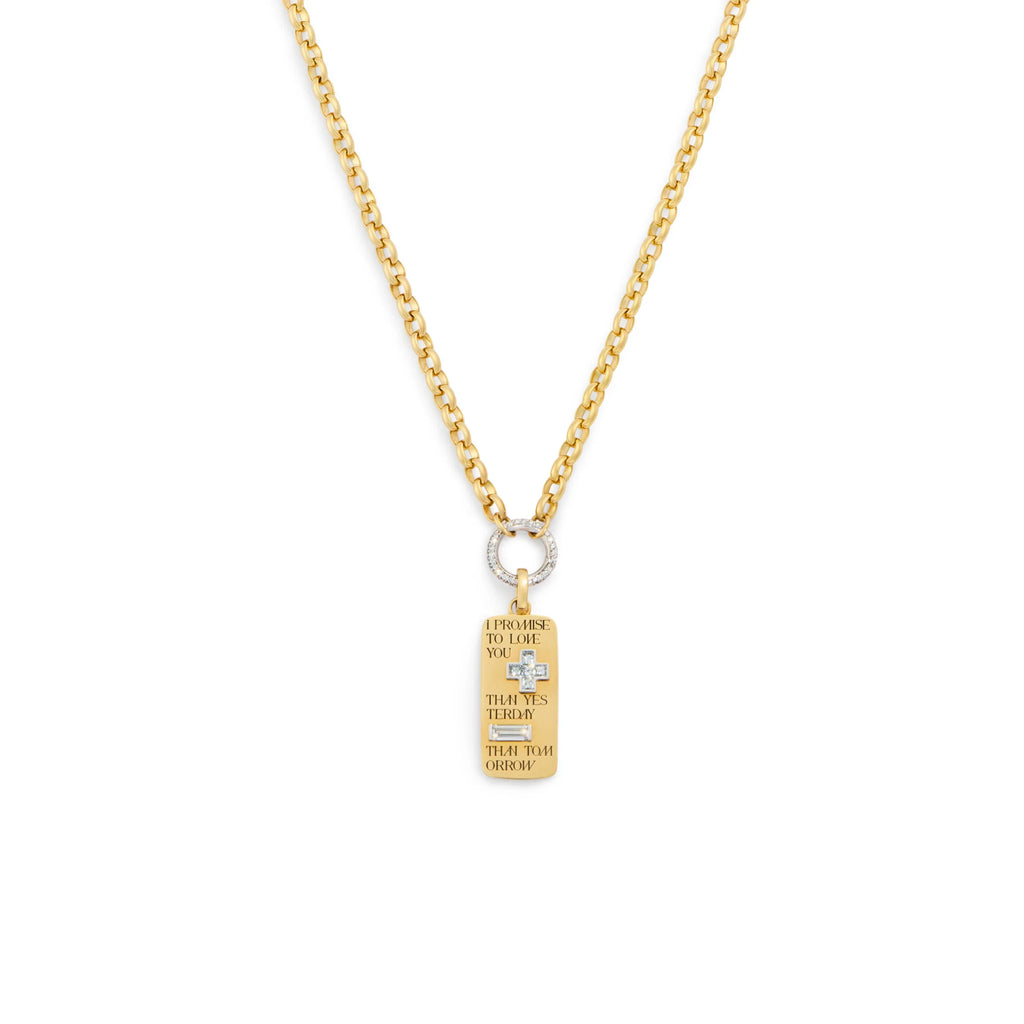 True Love | Promise Ingot Heavy Belcher Open Chain | Diamonds, Yellow Gold view 1