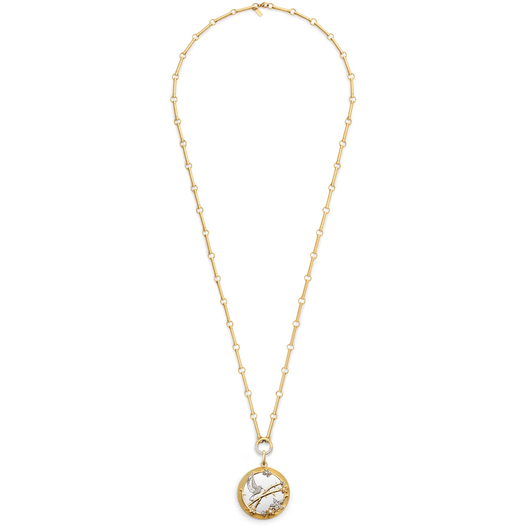 18K Yellow Gold Resilience | Sparrow Element Open Chain | Diamonds, Mixed Gold – FoundRae view 3