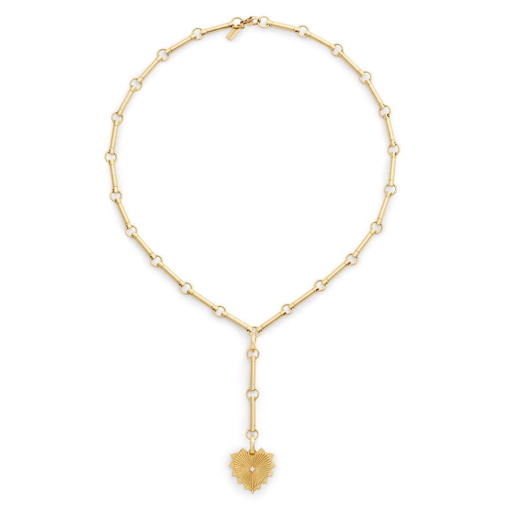18K Yellow Gold Personalized - True Love | Custom Heart Love Token Element Extension Necklace | Diamonds, Yellow Gold – FoundRae view 4