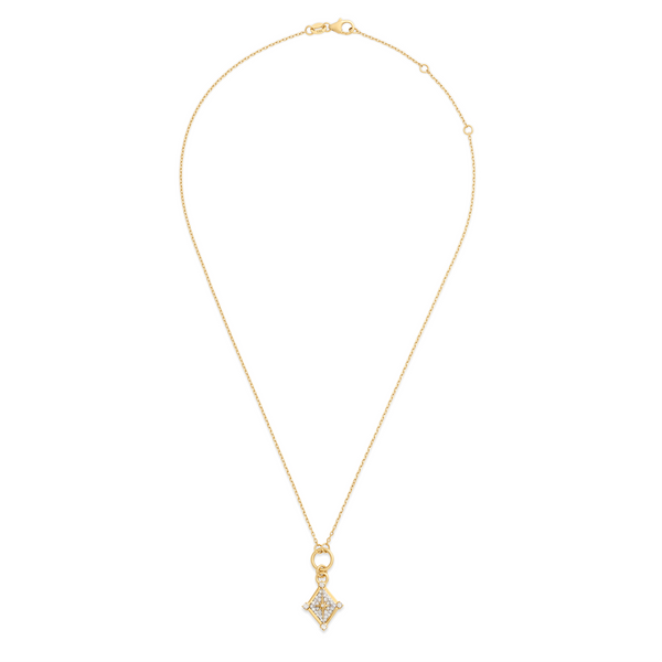 Foundation | Pavé Inner Light Thread Necklace | Diamonds, 18K Yellow Gold