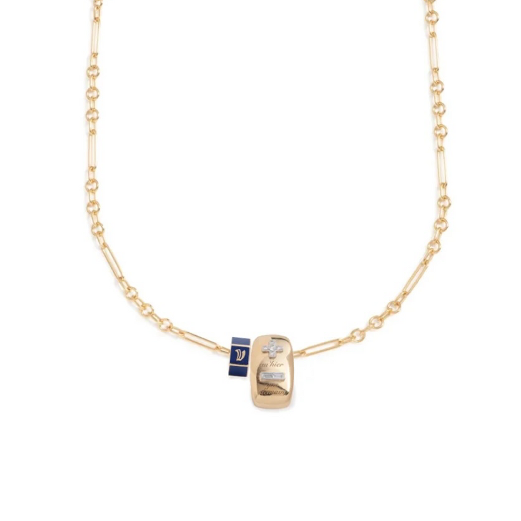 Vivacity & Custom Faceted Heart Beat : Fine Mixed Clip Necklace Story view 1