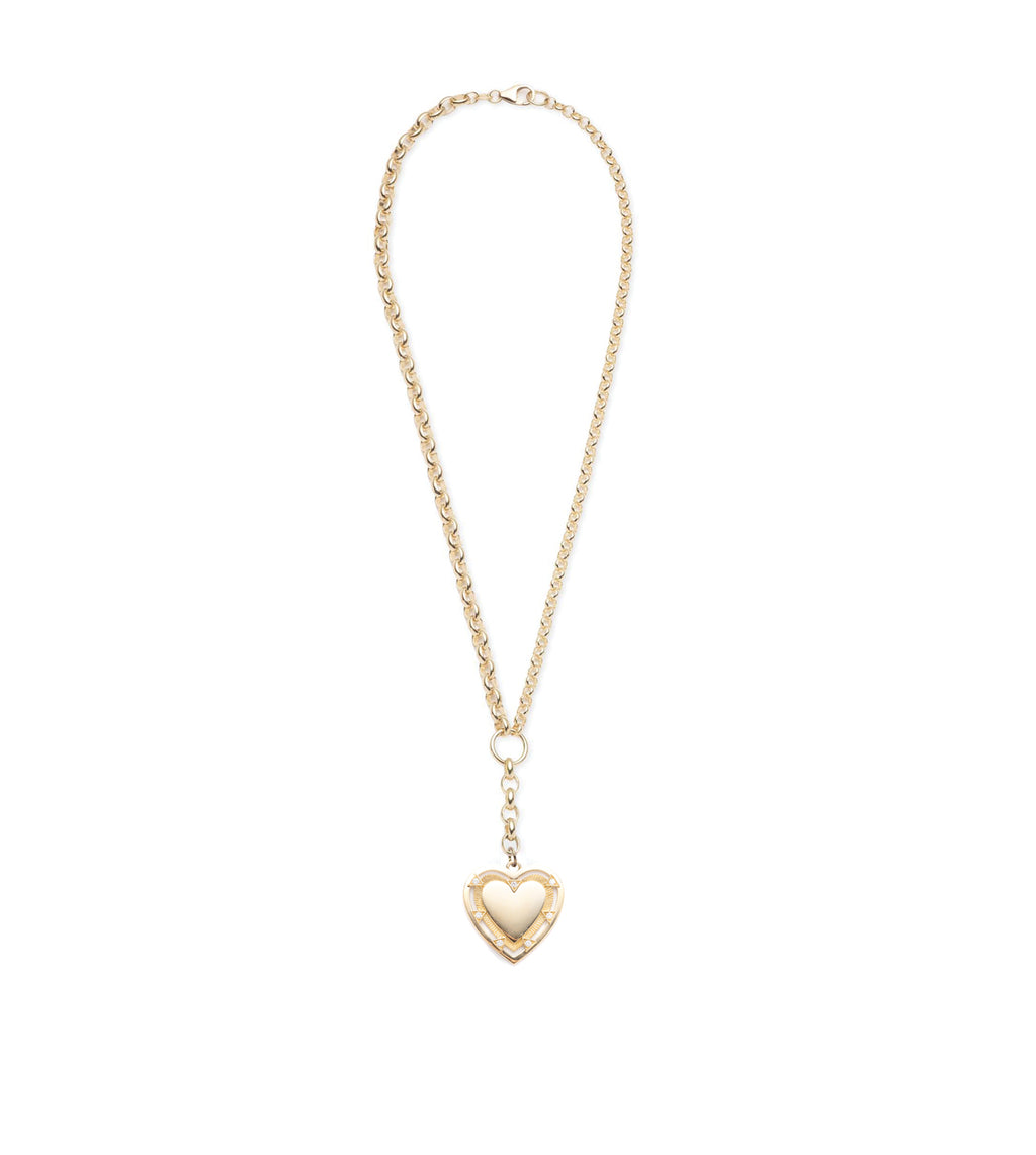 Heart Token - Love : Heavy Mixed Belcher Extension Chain Necklace view 2