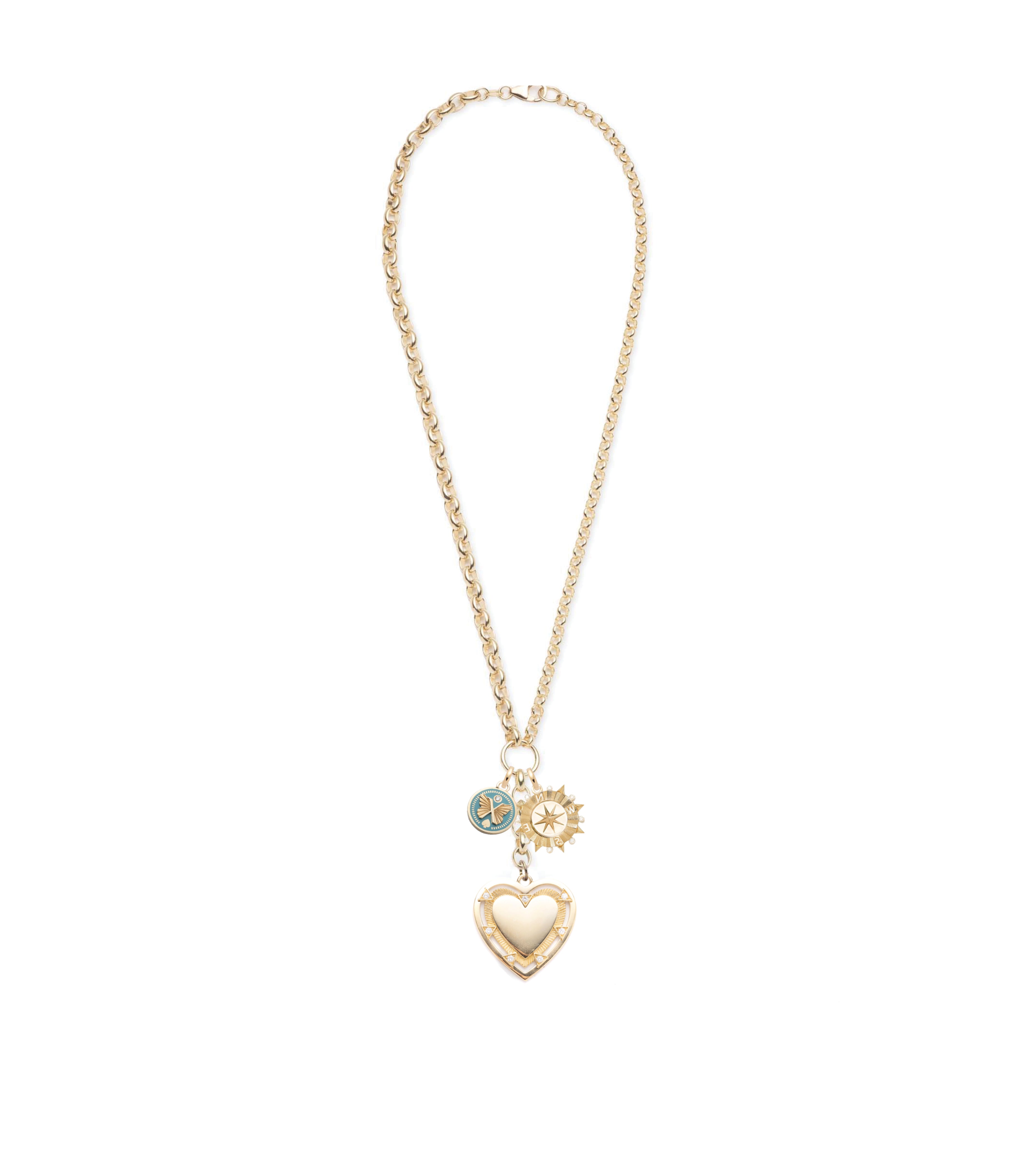 Love, Internal Compass & Reverie : Heavy Mixed Belcher Extension Chain Necklace Story