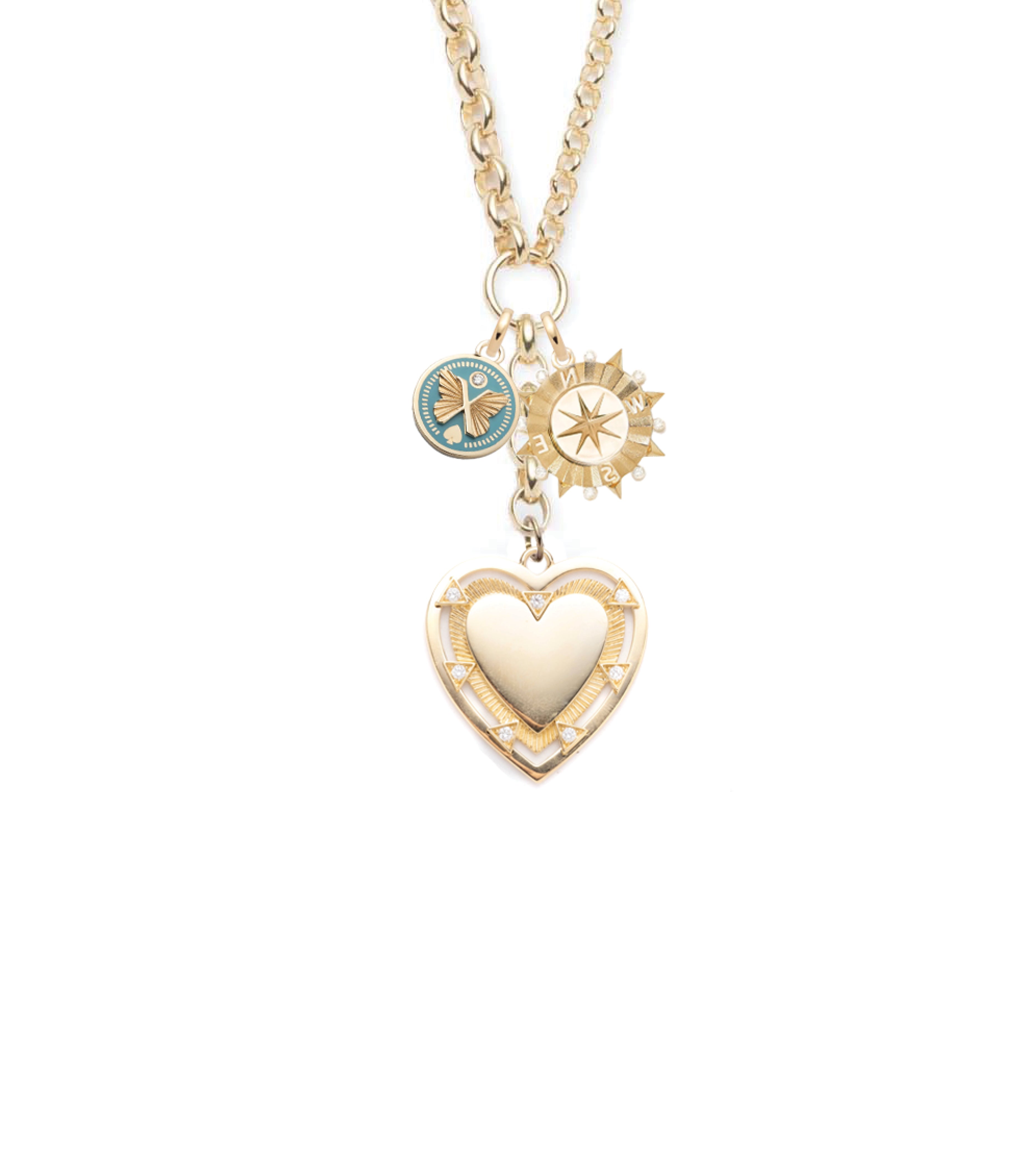 Love, Internal Compass & Reverie : Heavy Mixed Belcher Extension Chain Necklace Story