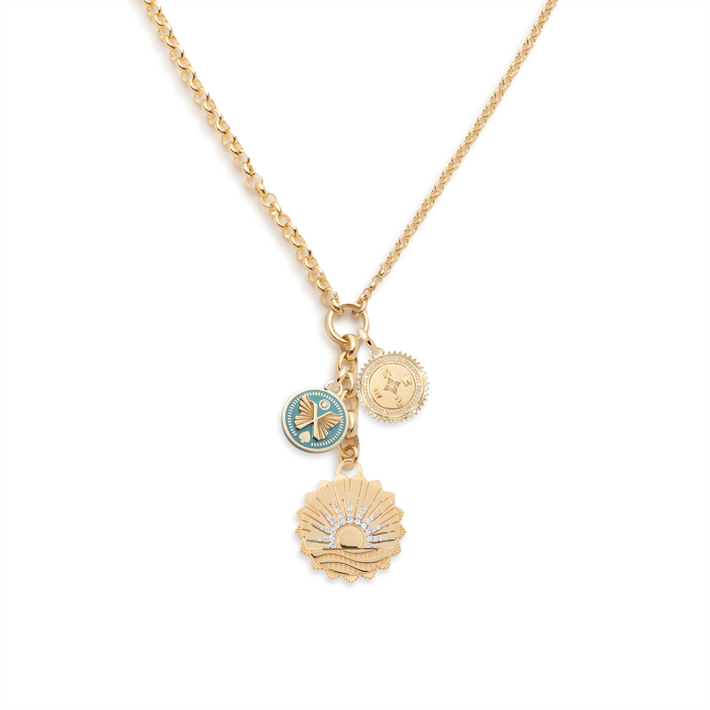 New Beginnings, Reverie & Internal Compass : Medium Mixed Belcher Extension Chain Necklace view 1