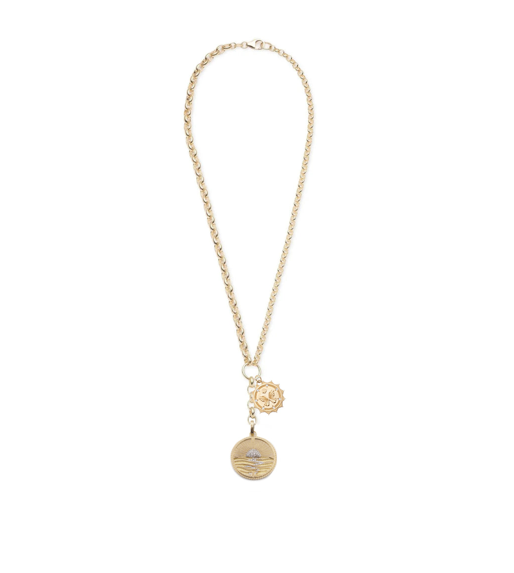 18K Yellow Gold New Beginnings & Reverie : Heavy Mixed Belcher Extension Chain Necklace – FoundRae