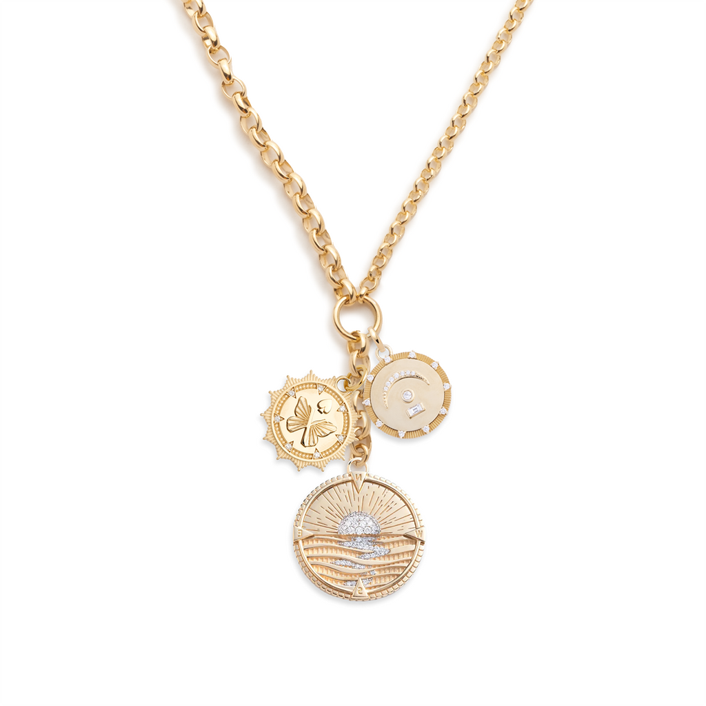 New Beginnings, Reverie & Pause : Heavy Mixed Belcher Extension Chain Necklace view 1