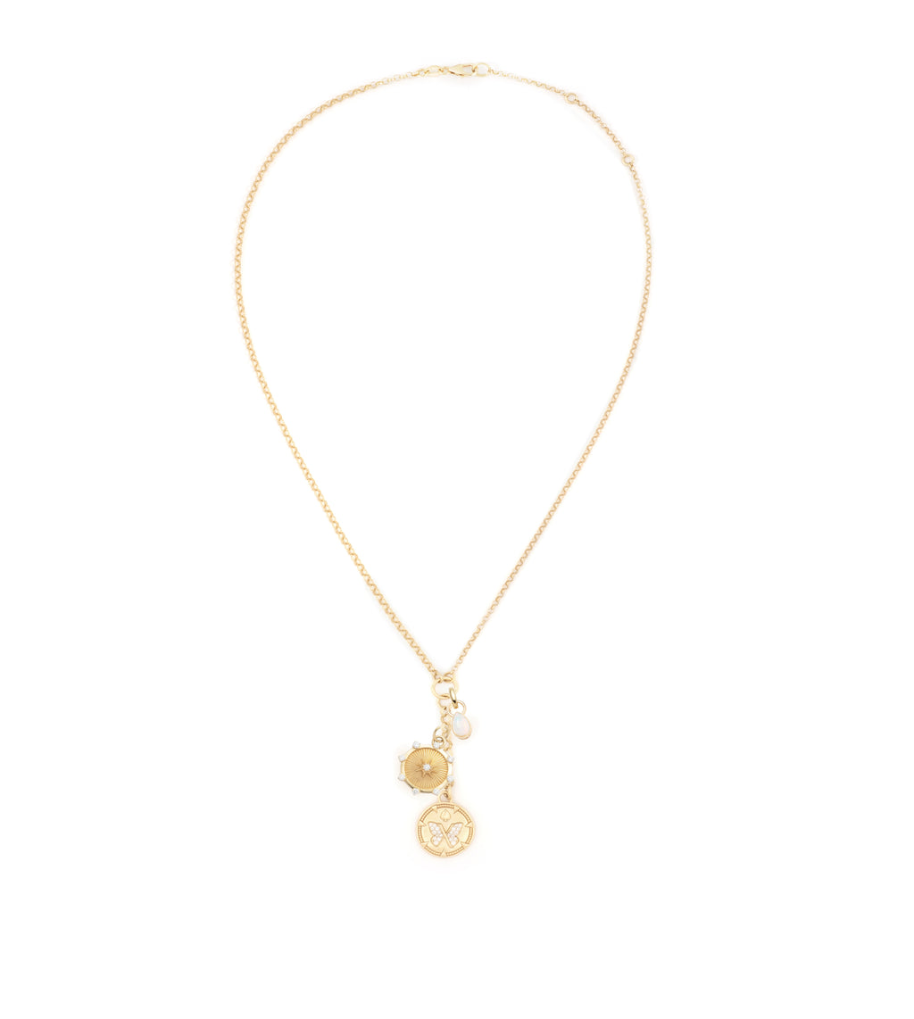 18K Yellow Gold Reverie, Spark and Forever & Always a Pair : Small Mixed Belcher Extension Chain Necklace – FoundRae