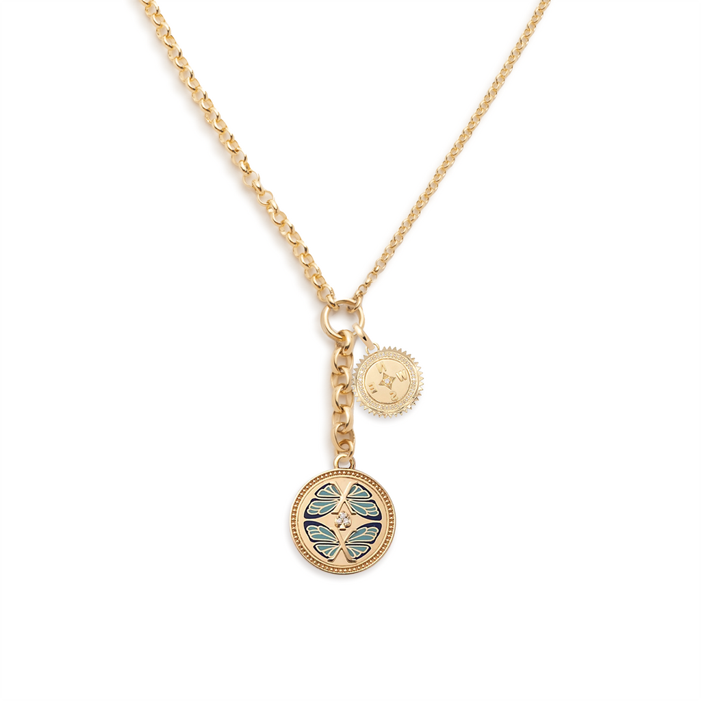 Reverie & Internal Compass : Medium Mixed Belcher Extension Chain Necklace view 1