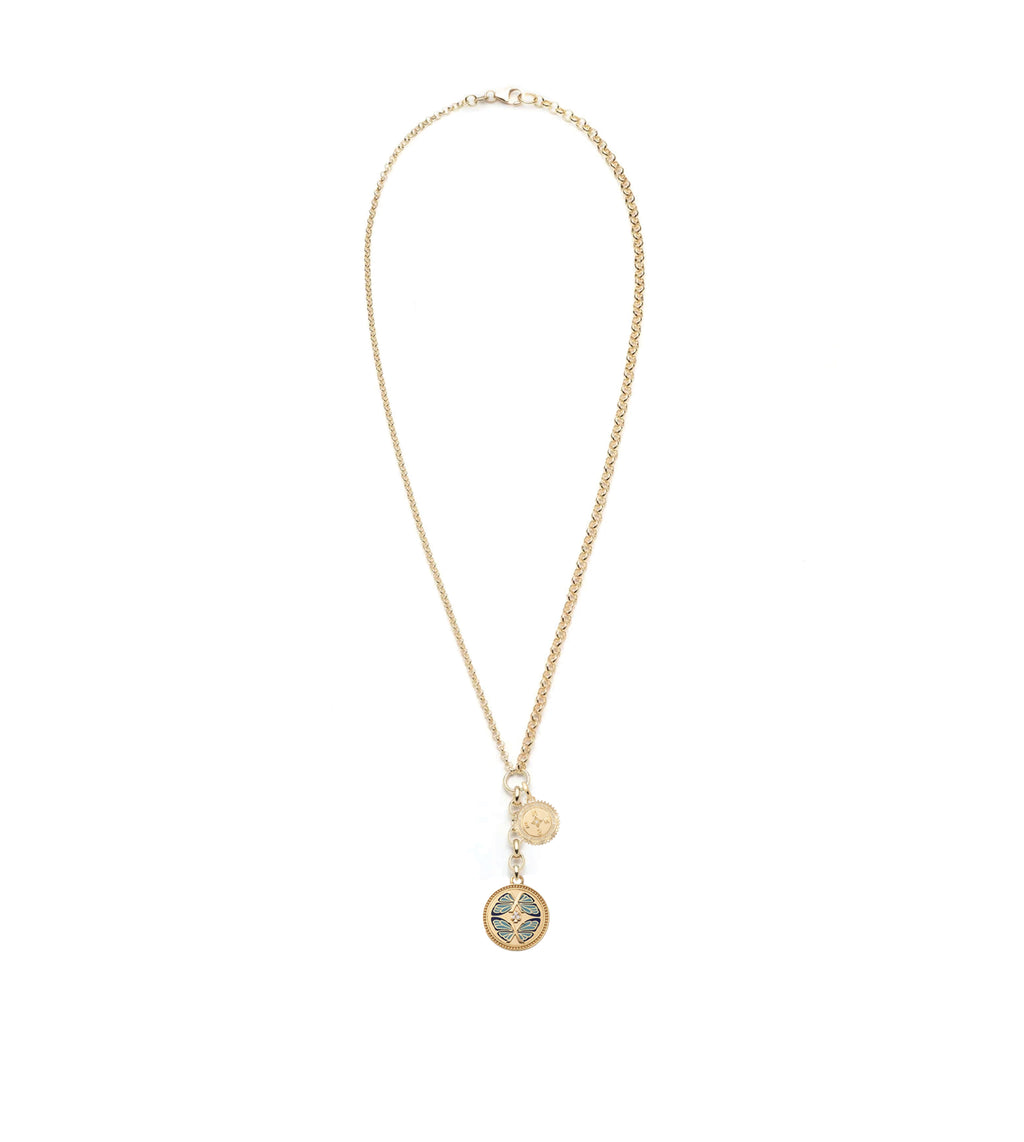 Reverie & Internal Compass : Medium Mixed Belcher Extension Chain Necklace view 2