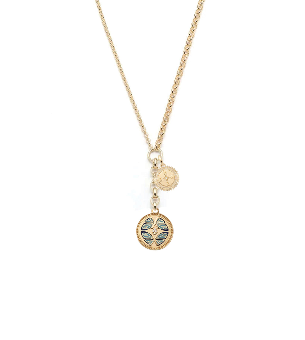 Reverie & Internal Compass : Medium Mixed Belcher Extension Chain Necklace view 1