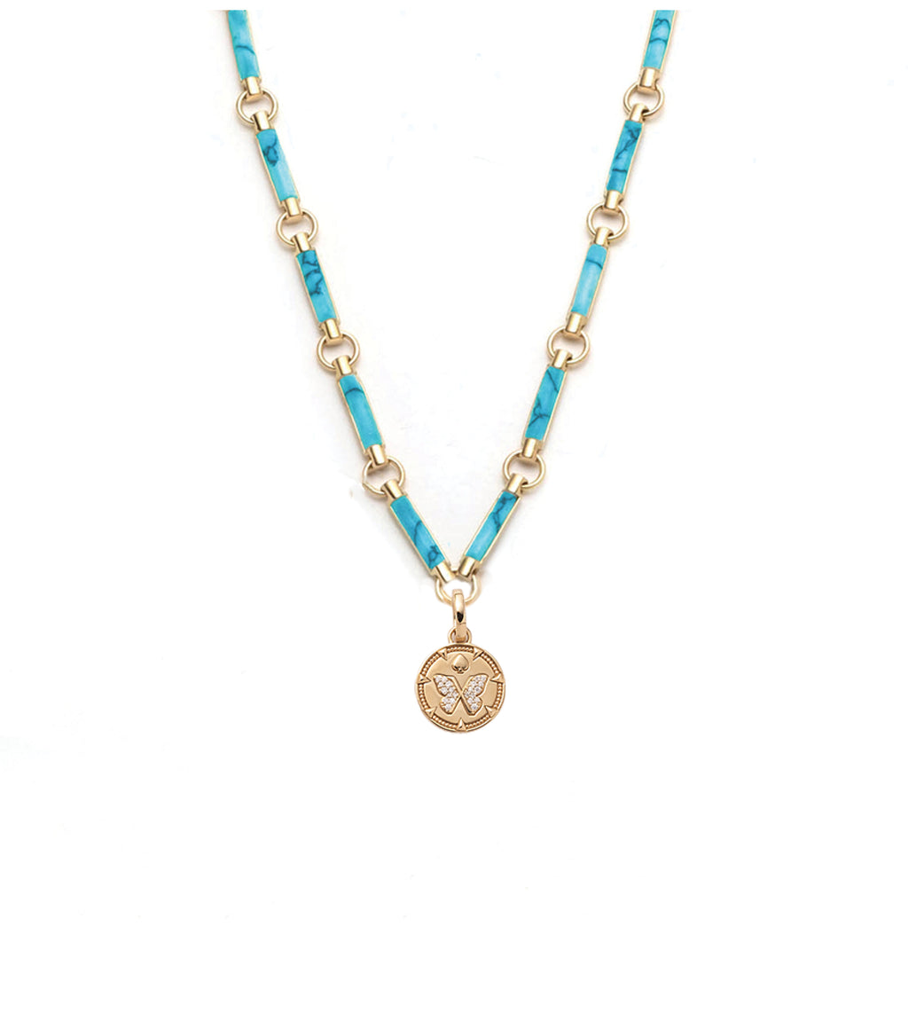 Reverie : Turquoise  Element Chain Necklace view 1