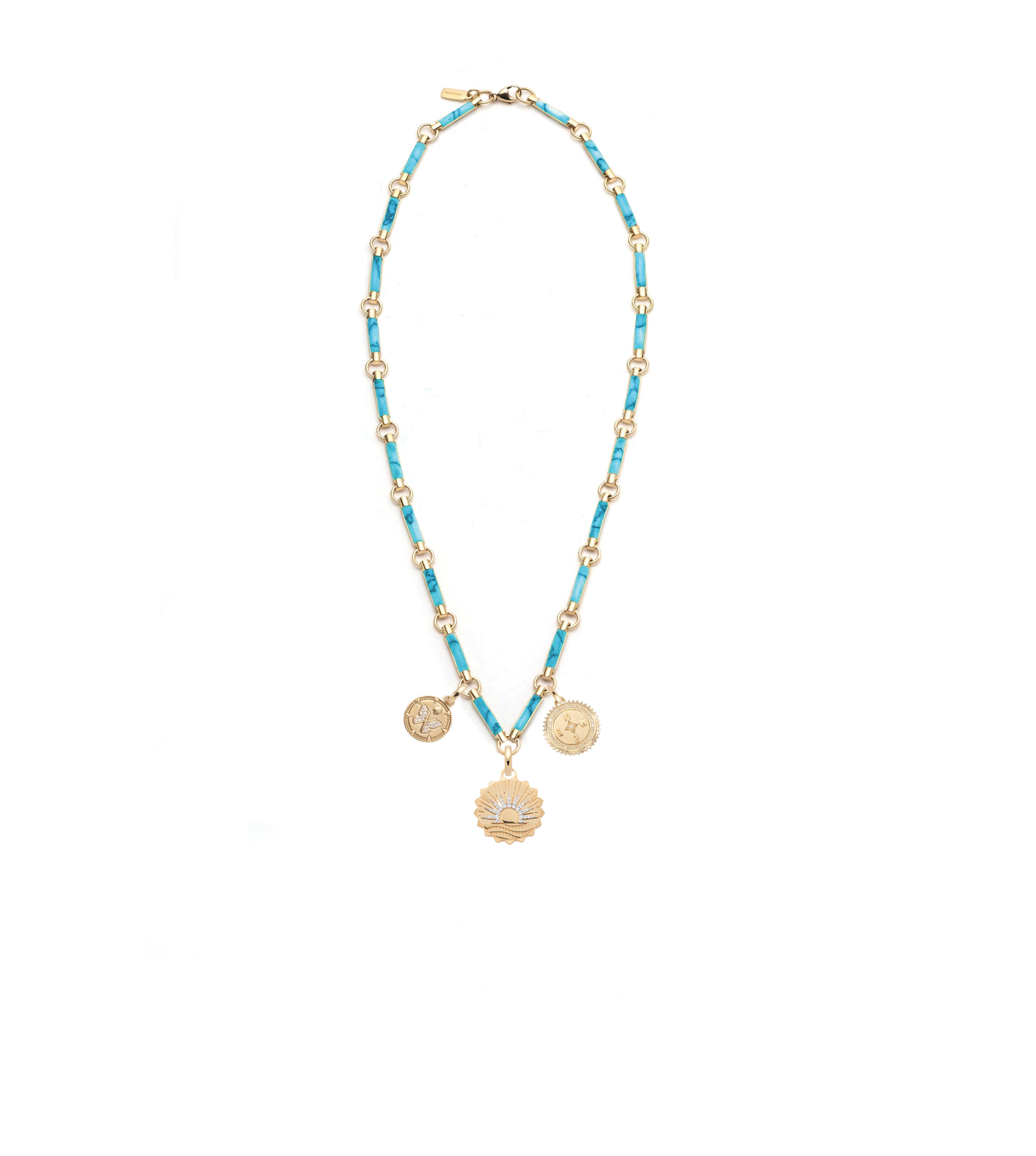 New Beginnings, Internal Compass & Resilience : Element Chain Necklace Turquoise