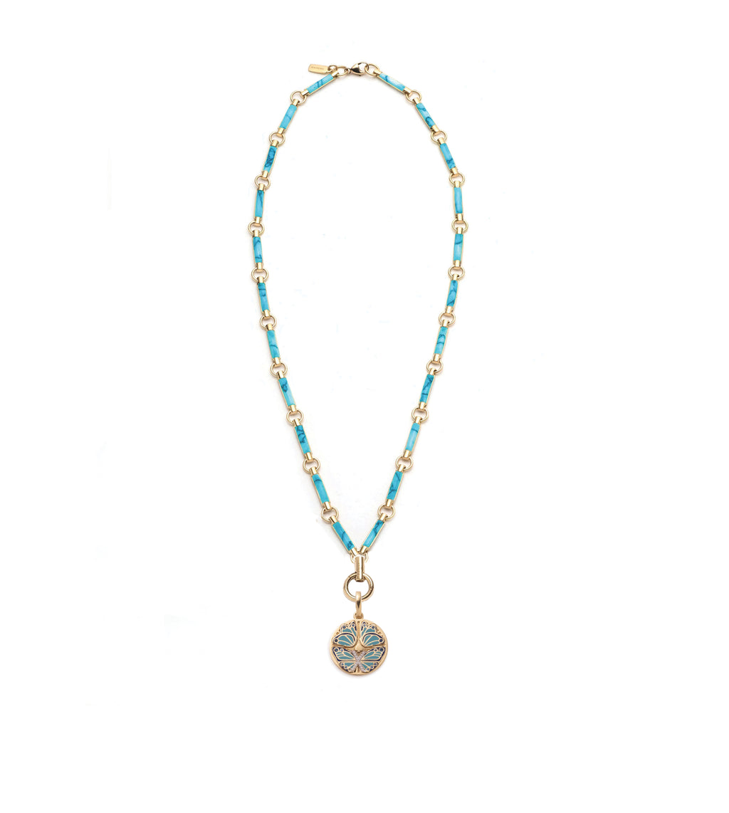 Reverie : Element Chain Necklace Turquoise view 2