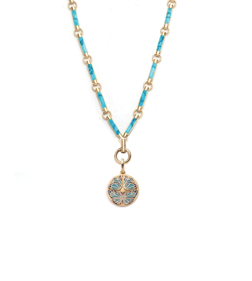 Reverie : Element Chain Necklace Turquoise view 1