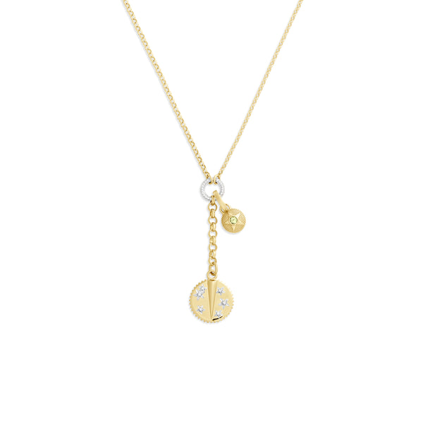 Foundation - Resilience| Blossoms and Birthday Starstone Small Mixed Belcher Extension Necklace | Multi-Stone, 18K Yellow Gold