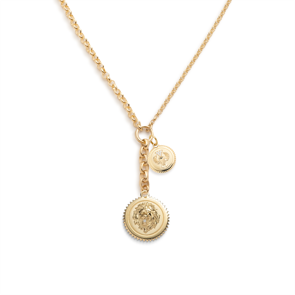 Strength & Protection : Medium Mixed Belcher Extension Chain Necklace view 1