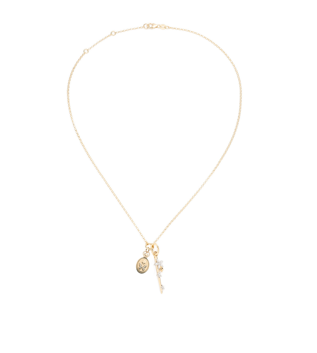 18K Yellow Gold Reverie & Thorn : Fine Belcher Stationary Extension Necklace – FoundRae