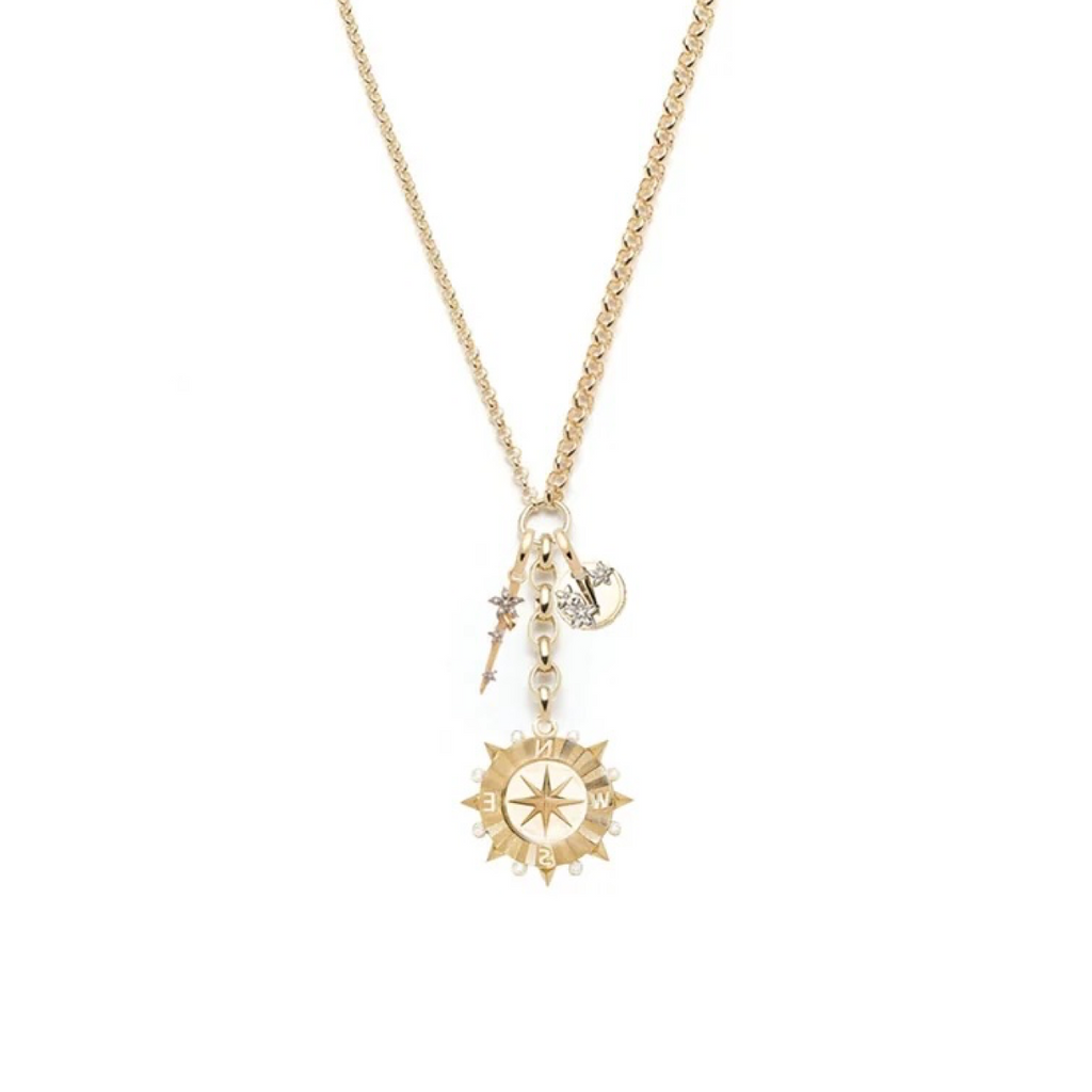 Internal Compass, Resilience & Thorn : Medium Mixed Belcher Extension Necklace view 1