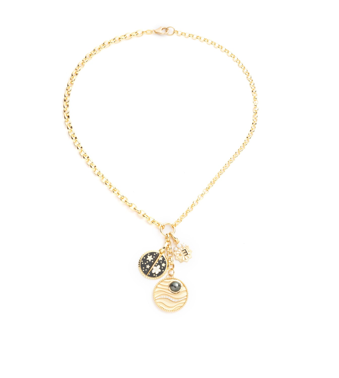 Sana Pearl, Blossoms & New Beginnings : Heavy Mixed Belcher Extension Necklace