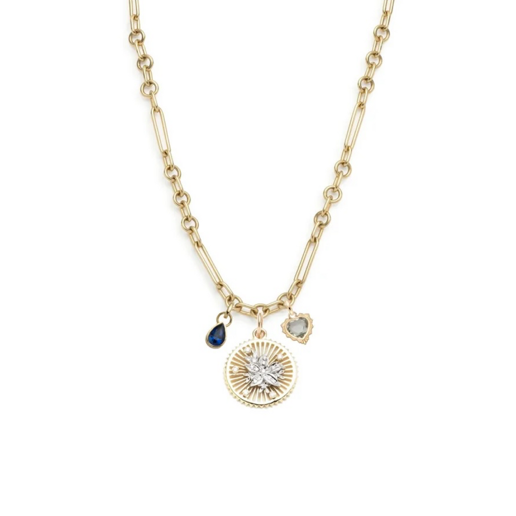 Resilience & Gemstone Heart : Small Mixed Clip Chain view 1