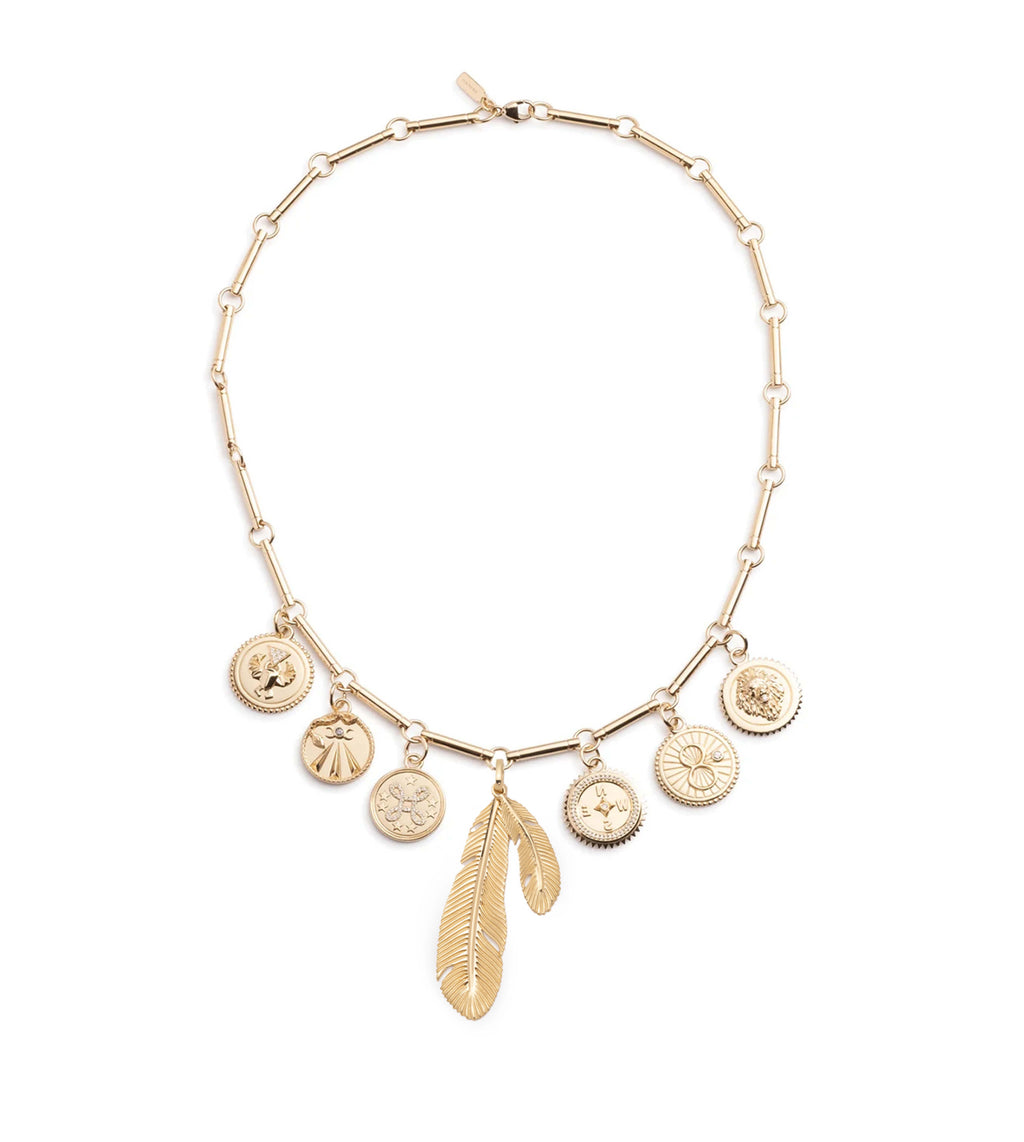 18K Yellow Gold Multi-Tenet Feather Story : in Yellow Gold – FoundRae