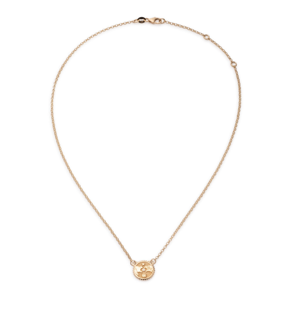 18K Yellow Gold Strength : Miniature Stationary Necklace – FoundRae