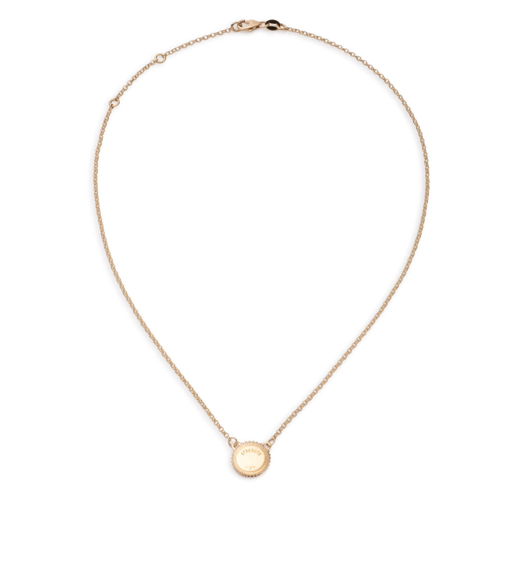 18K Yellow Gold Strength : Miniature Stationary Necklace – FoundRae