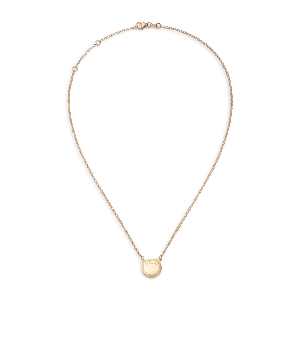 18K Yellow Gold True Love : Miniature Stationary Necklace – FoundRae