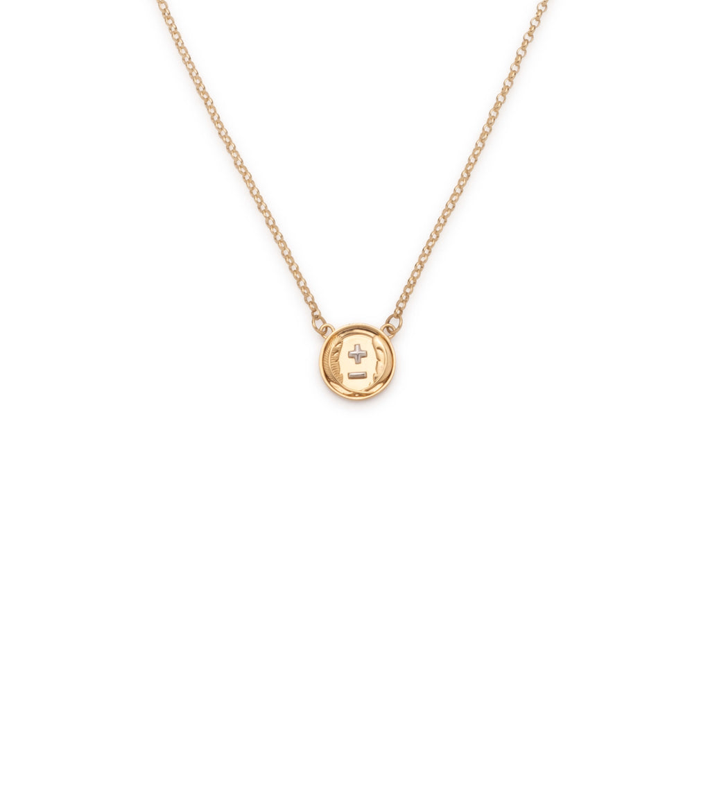 Vivacity Stationary Necklace : in Yellow Gold view 1