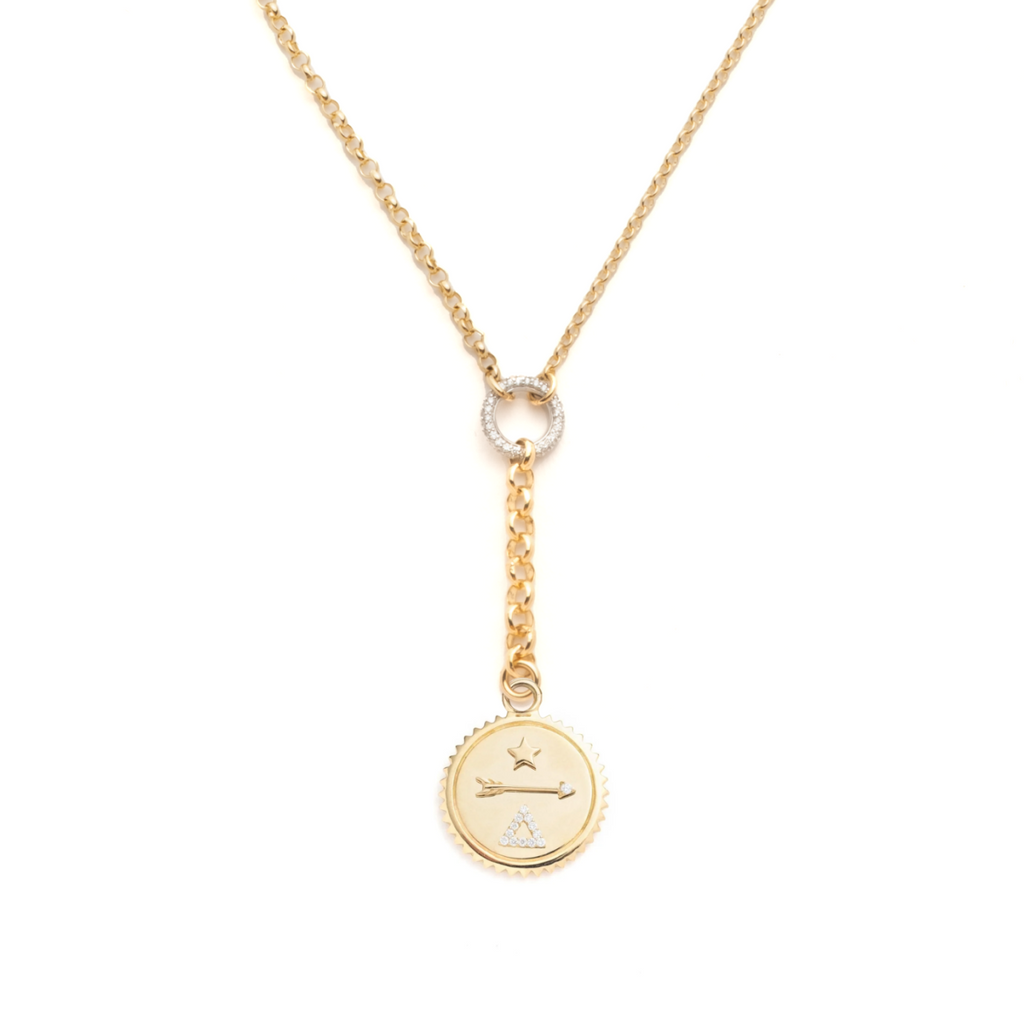 Dream : Small Mixed Belcher Extension Chain Necklace view 1