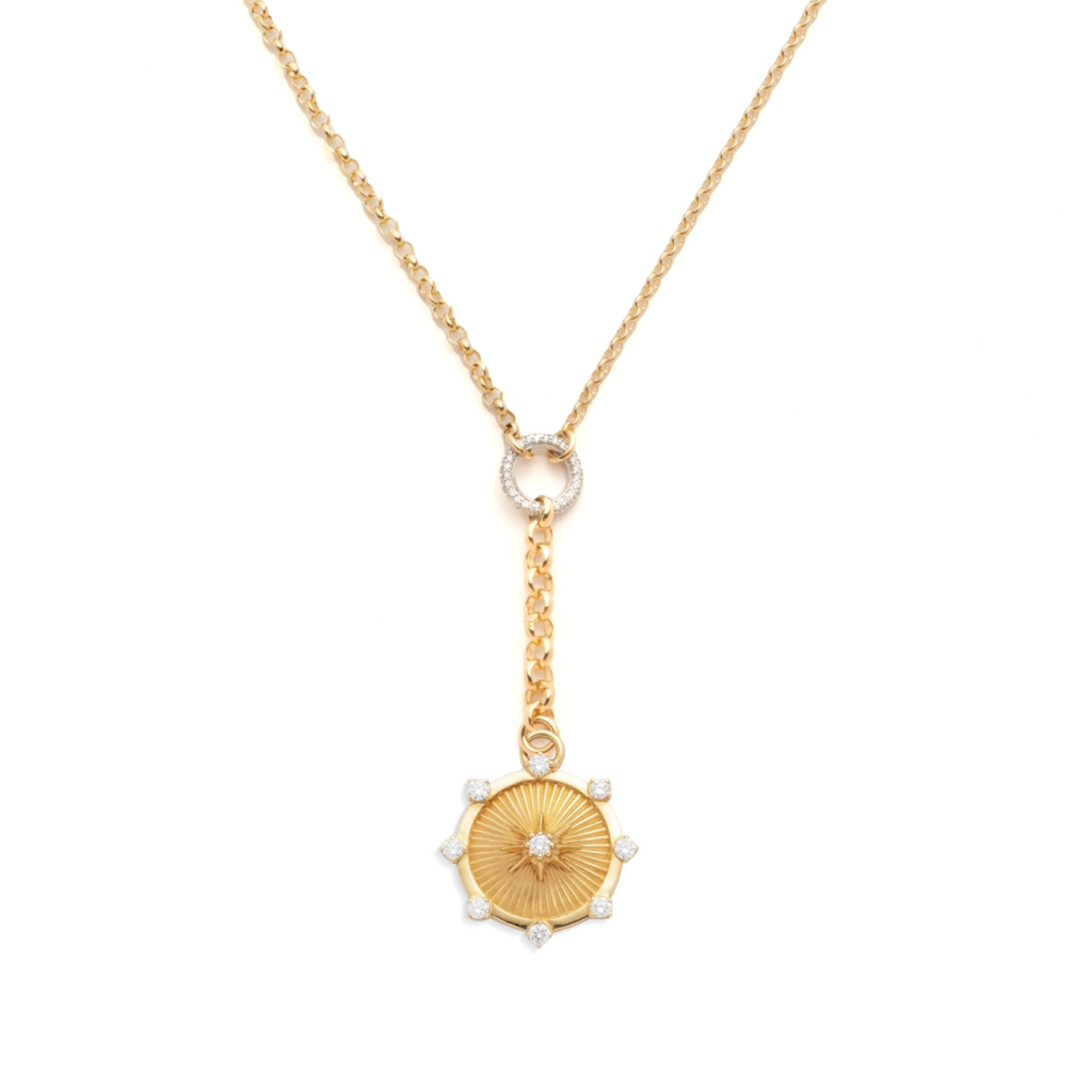 Spark - Love : Small Mixed Belcher Extension Chain Necklace view 1