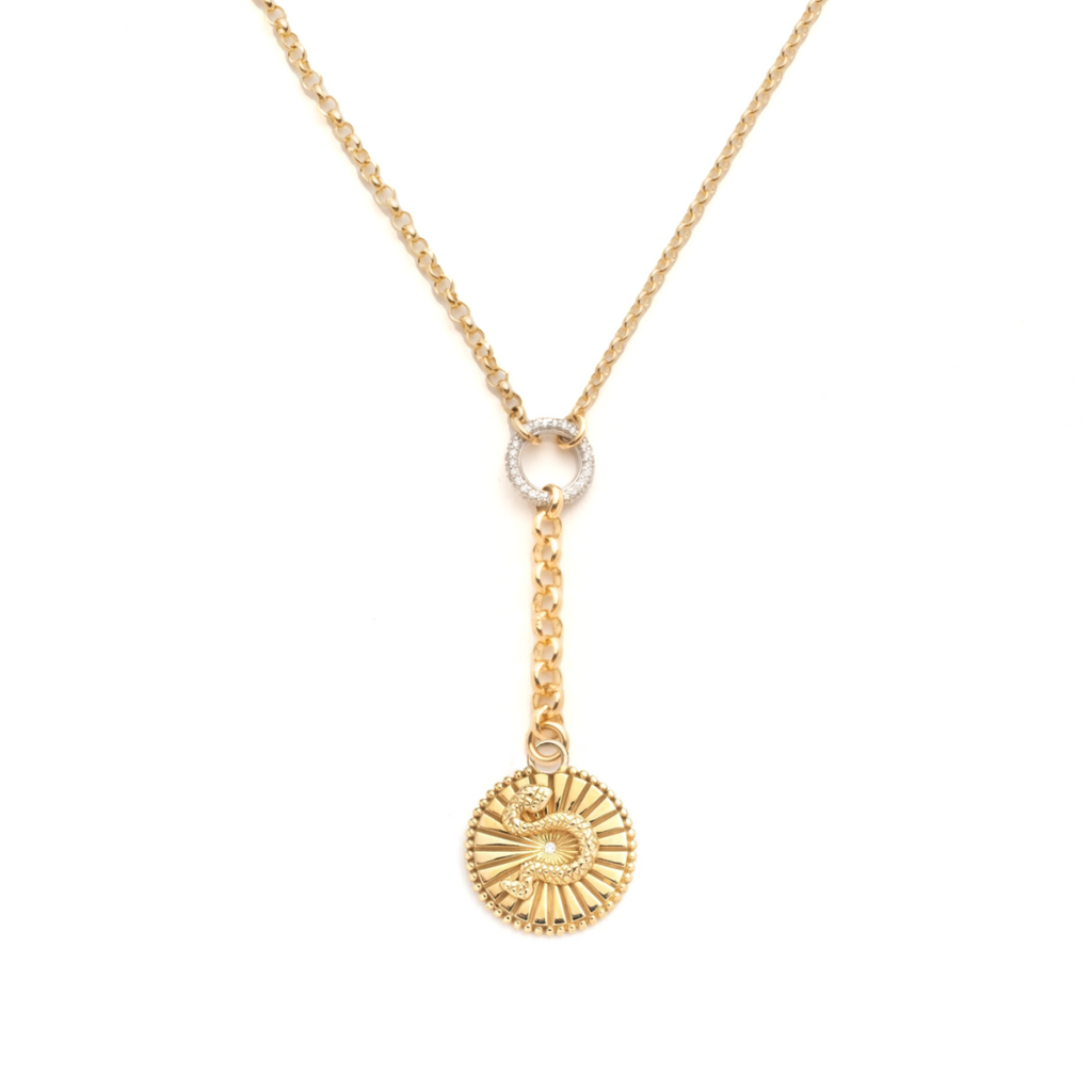 18K Yellow Gold Wholeness : Small Mixed Belcher Extension Chain Necklace – FoundRae view 4