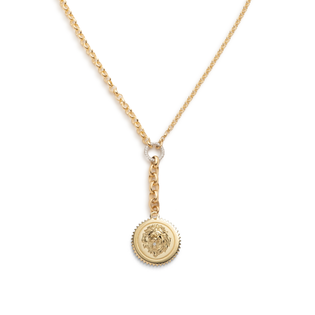 18K Yellow Gold Strength : Medium Mixed Belcher Extension Chain Necklace – FoundRae view 3