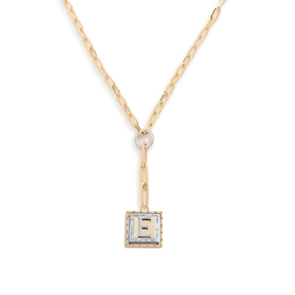 Lovestruck : Custom Pierced Diamond Refined Clip Chain Necklace view 1