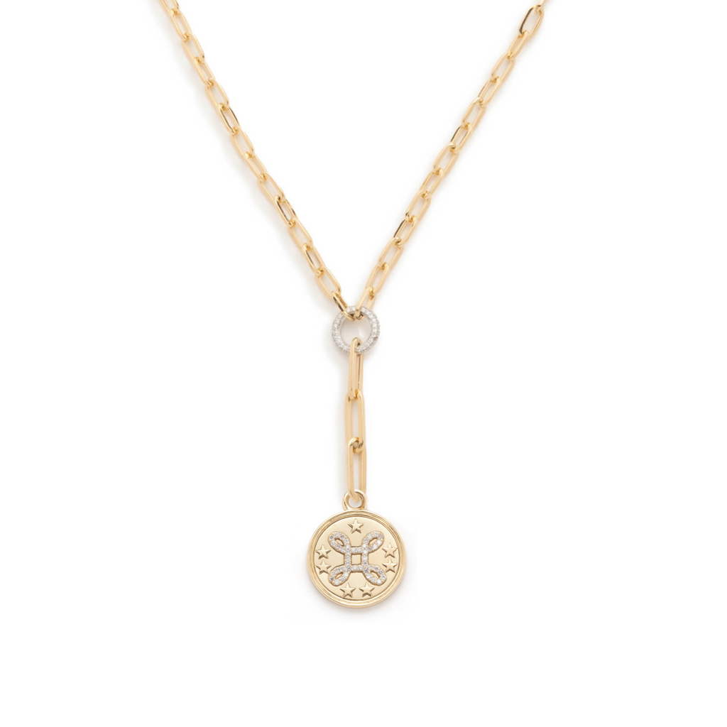18K Yellow Gold True Love : Refined Clip Extension Chain Necklace – FoundRae view 4