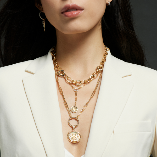 Infinite Gratitude | Braided Wheat Fine Mixed Clip Extension Necklace | Diamonds, Yellow Gold