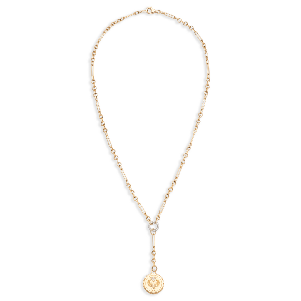 18K Yellow Gold Protection | Fine Mixed Clip Extension Necklace | Diamonds, Yellow Gold – FoundRae view 5