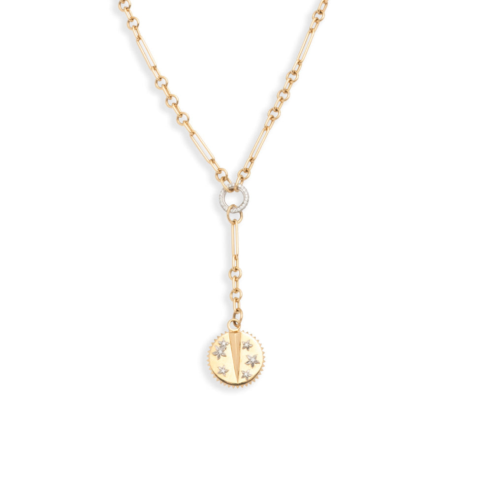 18K Yellow Gold Resilience Fine Mixed Clip Extension Necklace : in Yellow Gold with Diamonds – FoundRae view 4