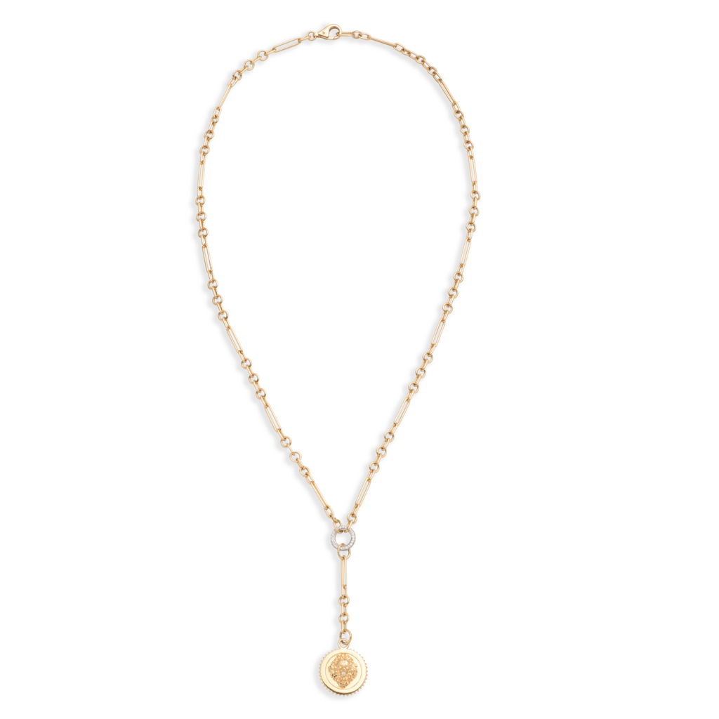18K Yellow Gold Strength | Fine Mixed Clip Extension Necklace | Diamond, Yellow Gold – FoundRae view 5