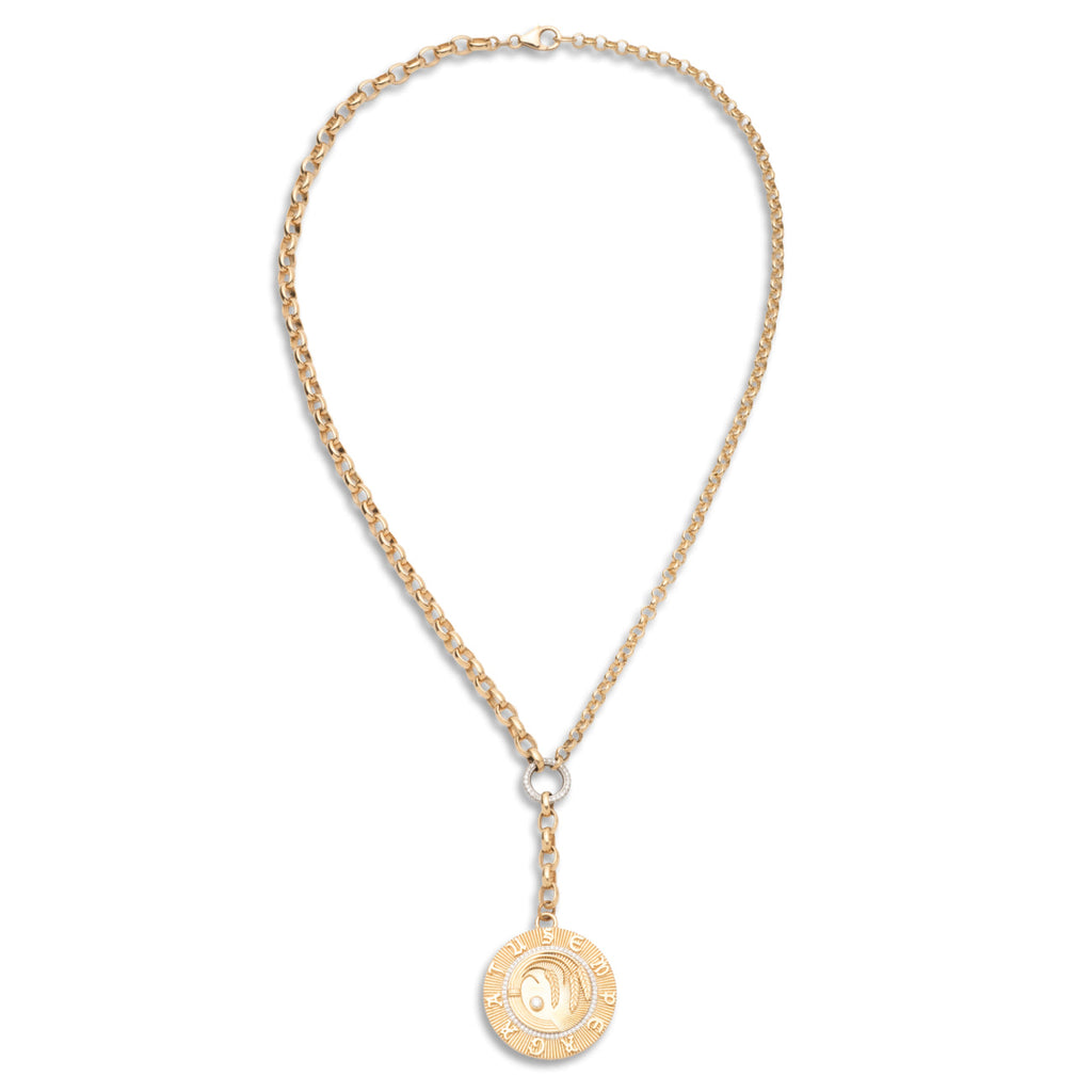 18K Yellow Gold Infinite Gratitude Braided Wheat Heavy Mixed Belcher Extension Necklace : in Yellow Gold with Diamonds – FoundRae view 4