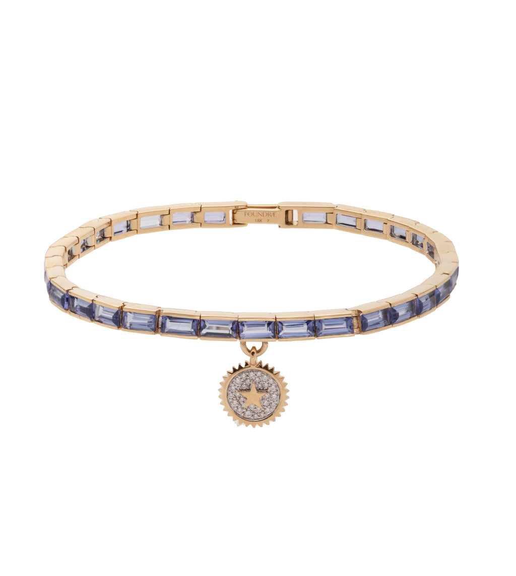 North Star - Internal Compass : Tanzanite Baguette Bracelet view 1