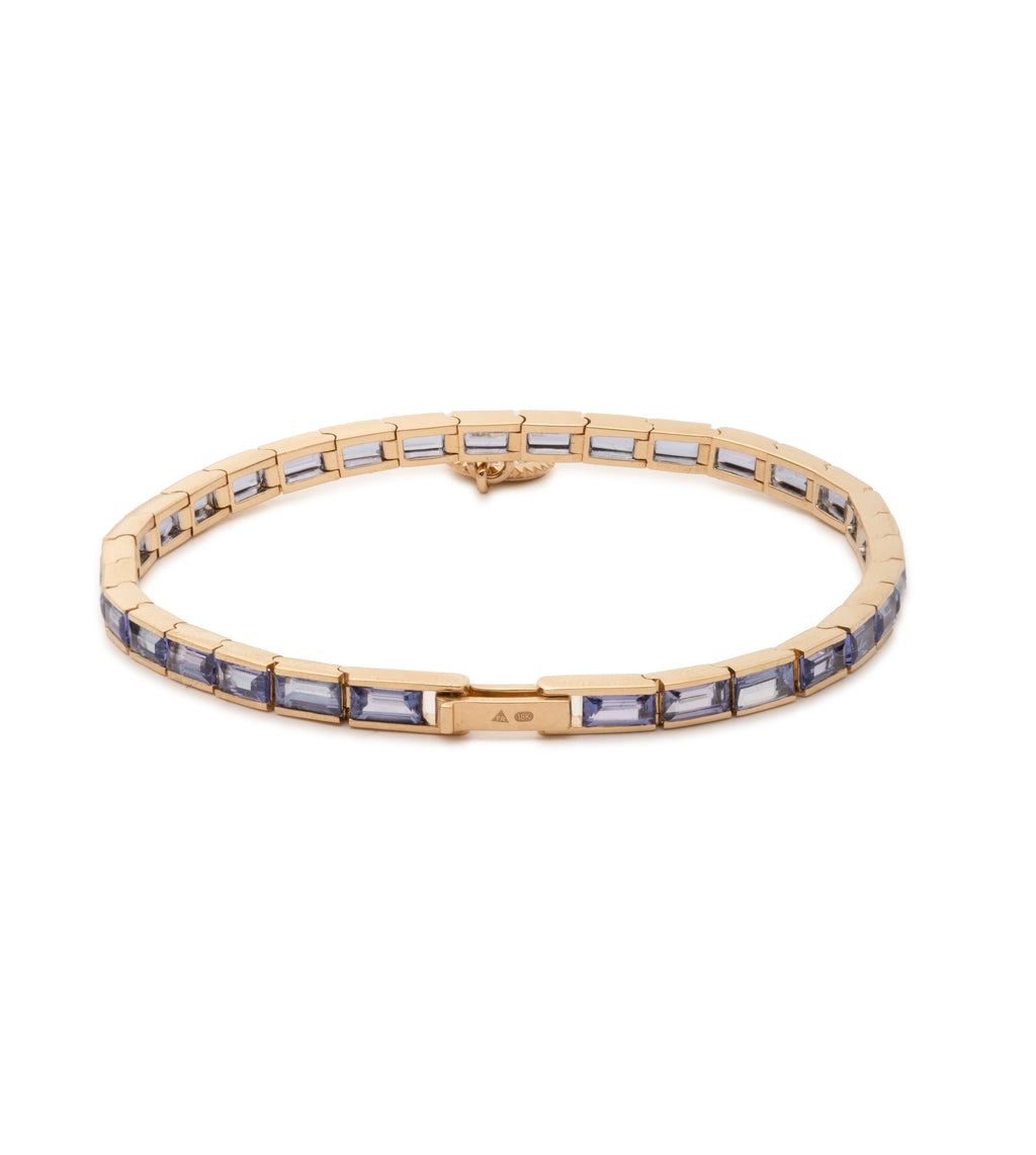 18K Yellow Gold North Star - Internal Compass : Tanzanite Baguette Bracelet – FoundRae