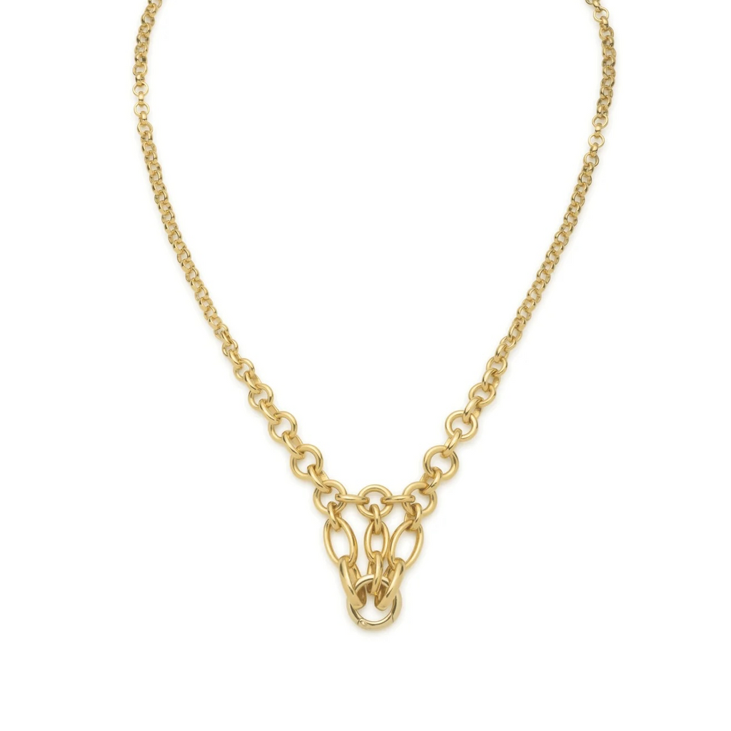 Lattice Chain : in Yellow Gold view 1