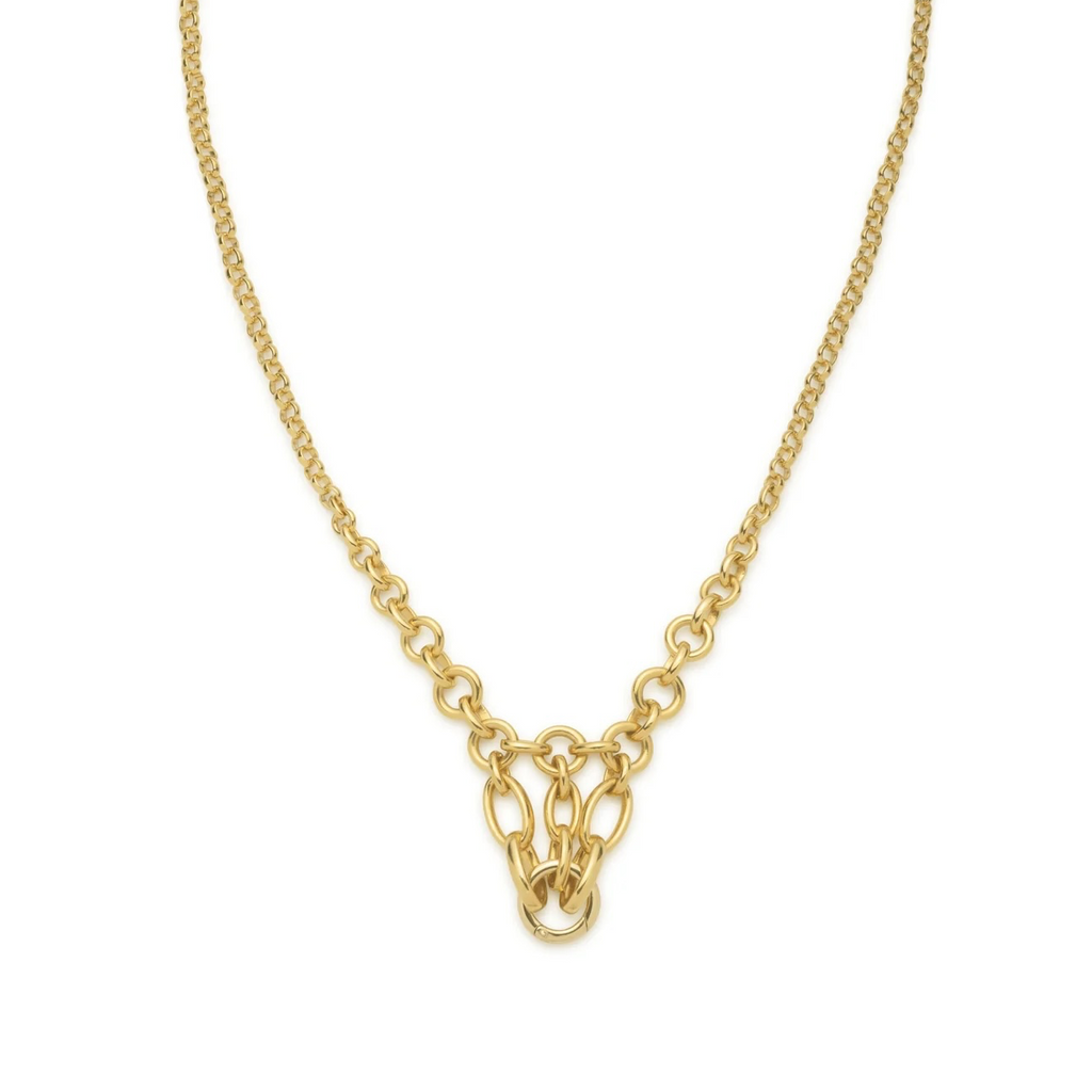 Lattice Chain : in Yellow Gold in 32