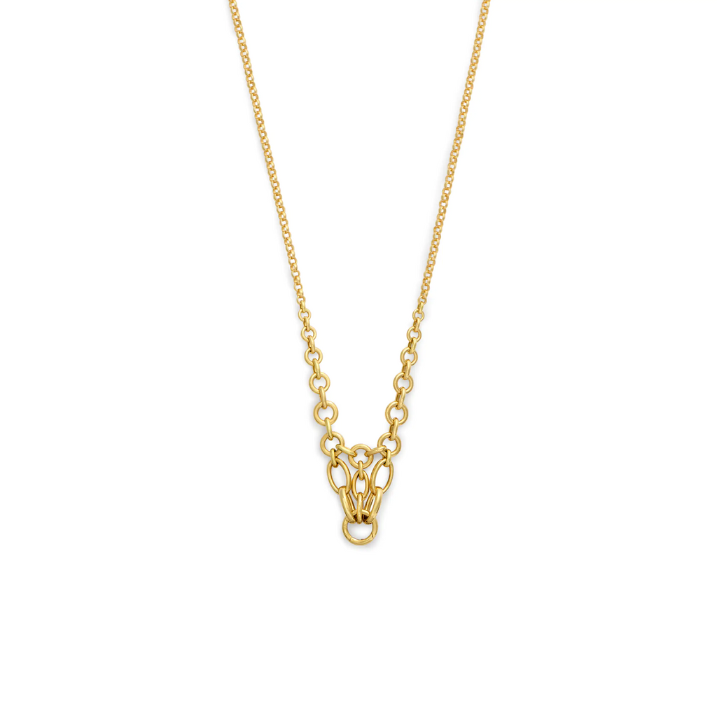 Lattice | Lattice Chain | Yellow Gold view 1