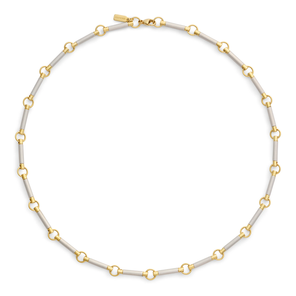 18K Mixed Gold Element | Element Chain | 18K White Gold, 18K Yellow Gold – FoundRae view 3