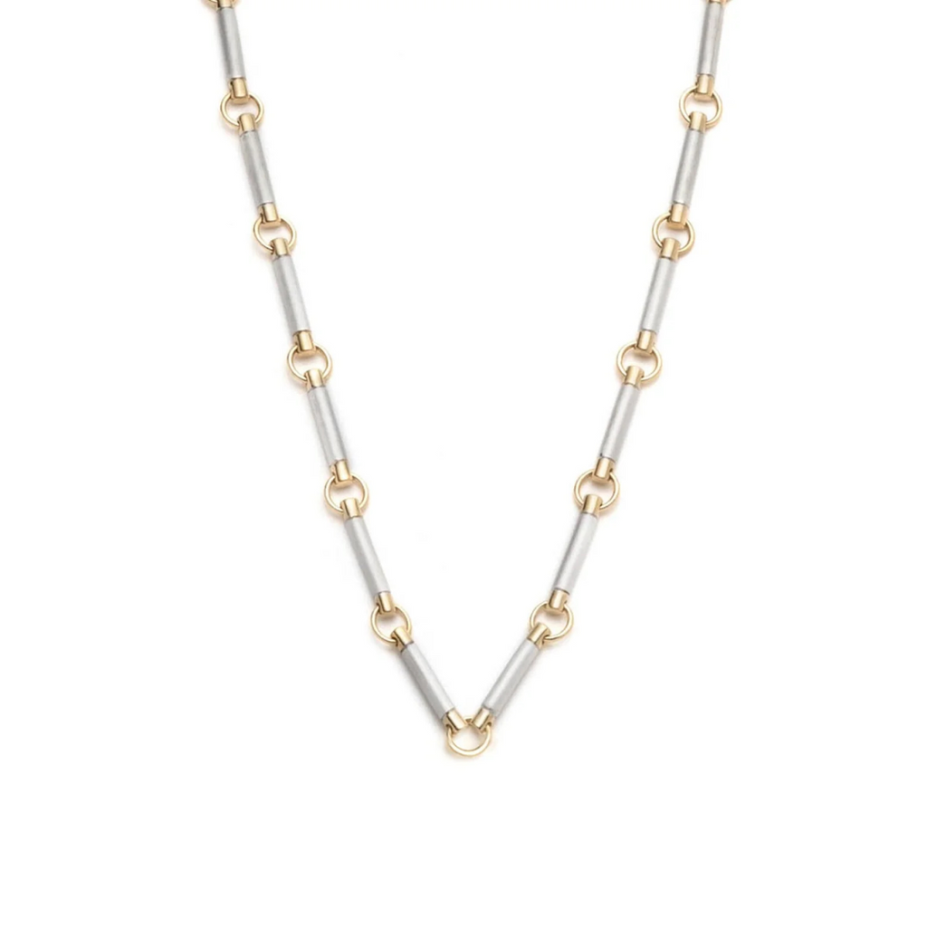 White Gold Element Chain Choker view 1