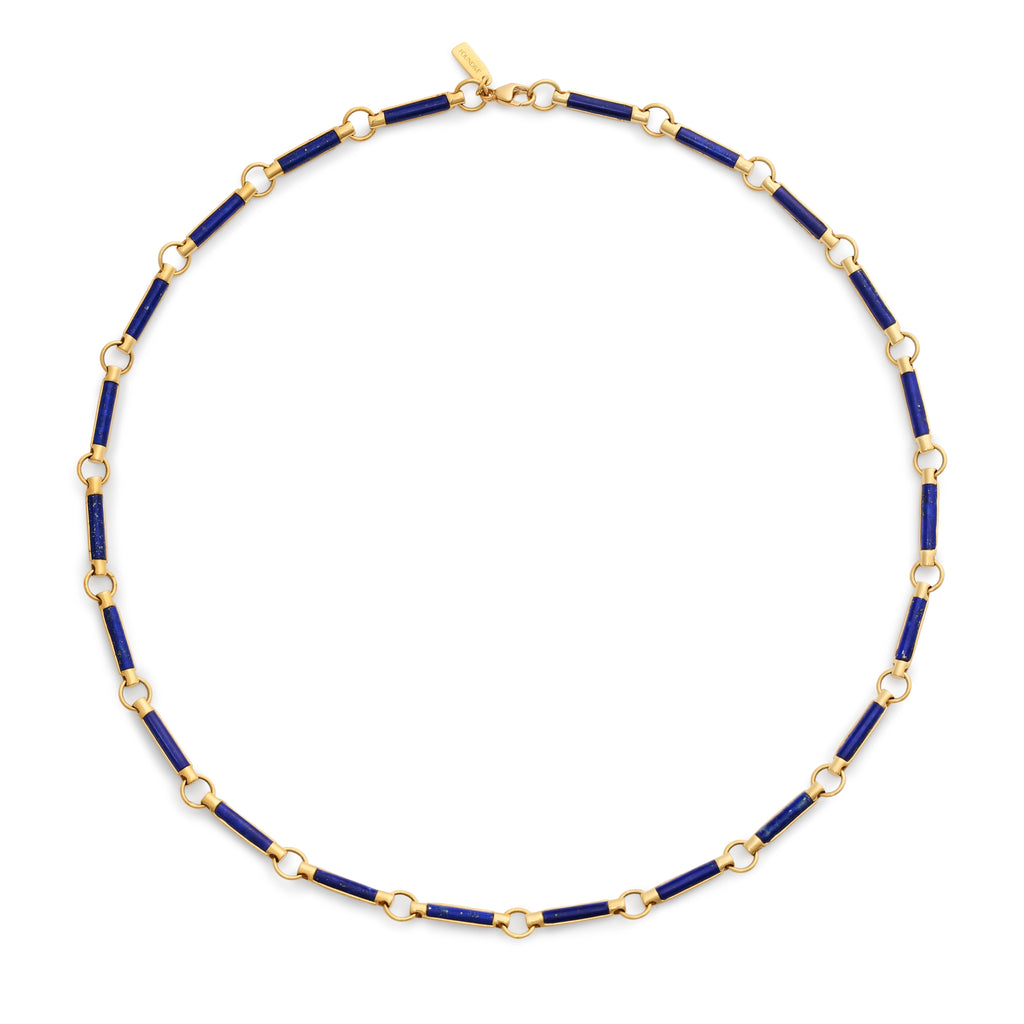 18K Yellow Gold Element | Element Chain | Lapis, Yellow Gold – FoundRae view 4